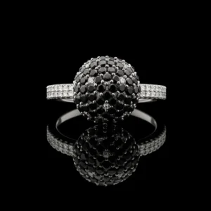 Black And White Diamond Disco Ring Nº11