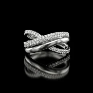 Intrecciati Intertwined Diamond Ring Nº8