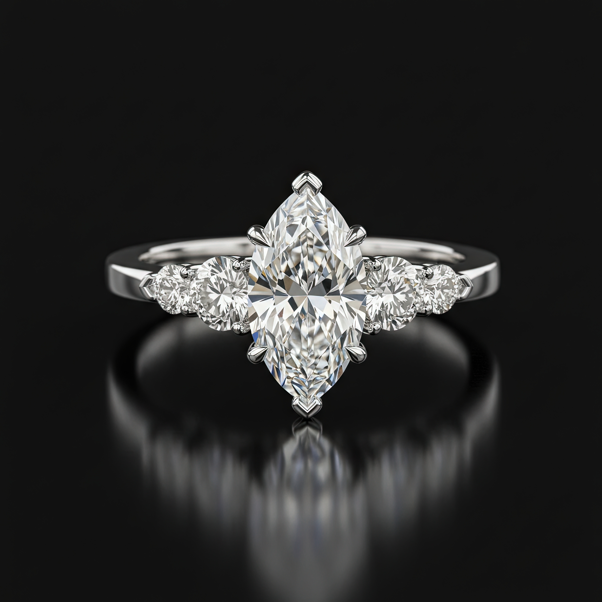 Marquise Five Stone Pear Nº1