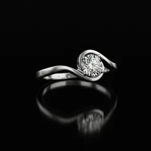 Modern Engagement Ring Nº18