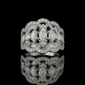 Pizzo Tessuto Lace Diamond Ring Nº10