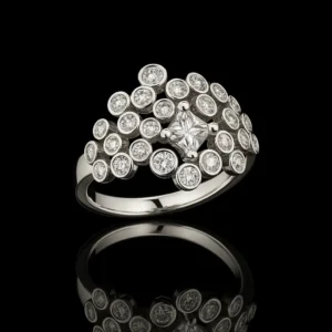 Pizzo Tessuto Lace Diamond Ring Nº3