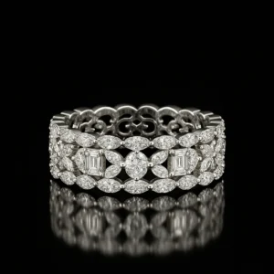 Pizzo Tessuto Lace Diamond Ring Nº6
