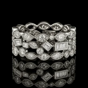 Pizzo Tessuto Lace Diamond Ring Nº8